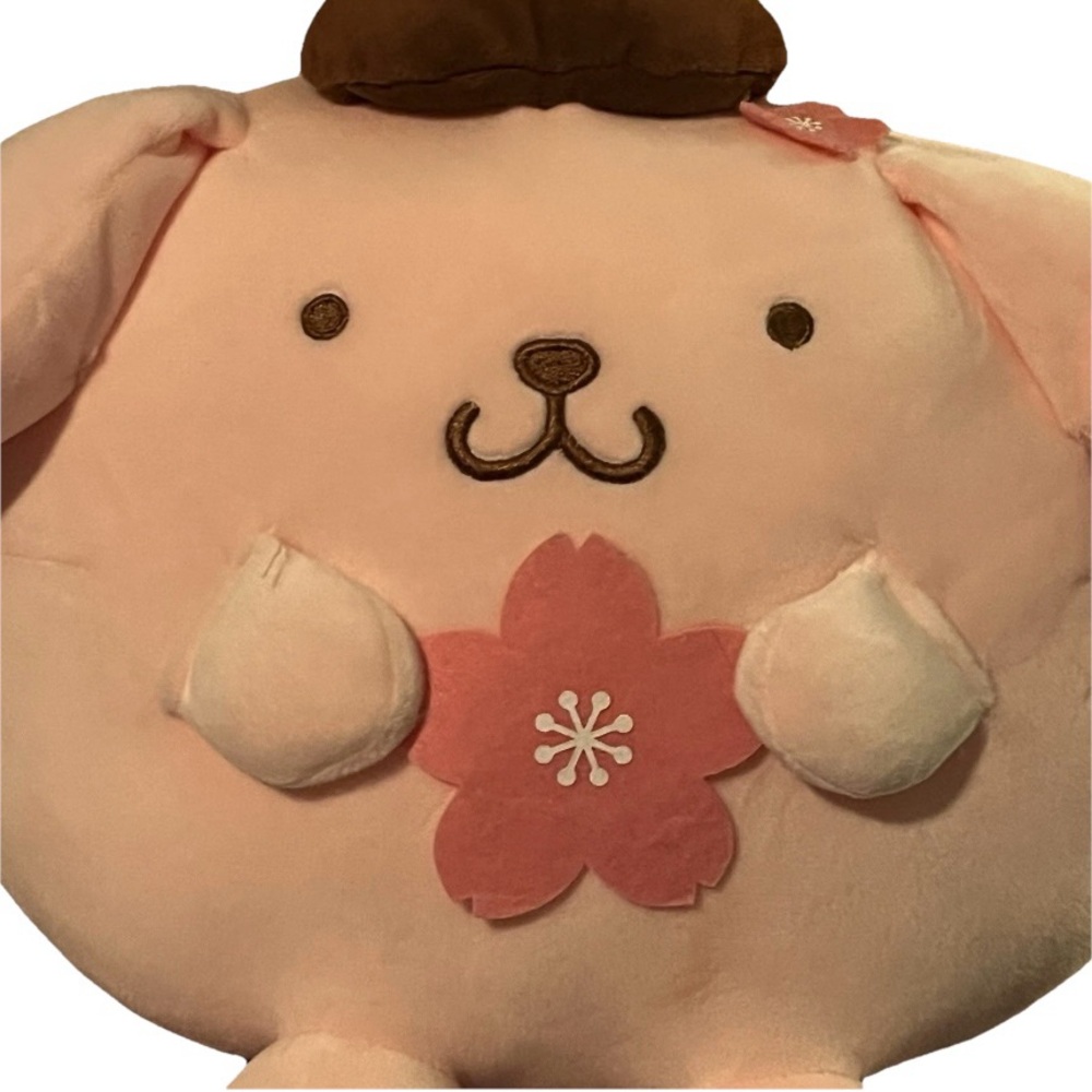 Sakura Pompompurin Plush Bag New Sokawaii Sanrio Japan Cute Back to School Pouch